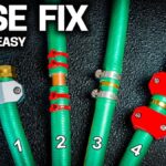 Prasklá zahradní hadice se dá spravit jednoduchým trikem ze železného obchodu